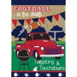 Red & Blue Tailgate Time Garden Flag 3 01911