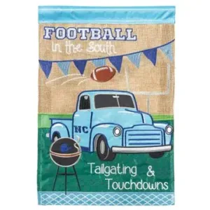 Carolina Blue Tailgate Time Garden Flag - Image 1