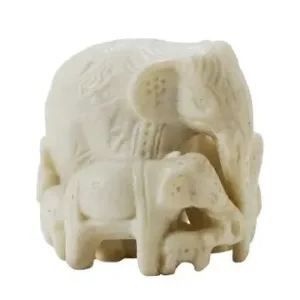 Elephant Family Statue - Image 1