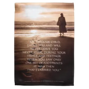 Footprints Garden Flag - Image 1