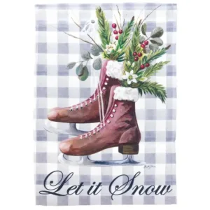 Holiday Skates Garden Flag - Image 1
