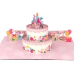 Popup Card Floral Cake