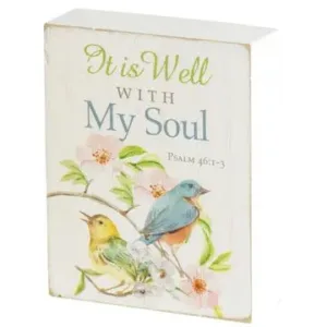 Tabletop Plaque It Is Well With My Soul - Image 1