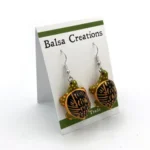 Western Box Turtle Balsa Earrings 3 BAL EAR BOXW