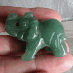 Aventurine Elephant 1.5 inch Figurine 2 Fig180