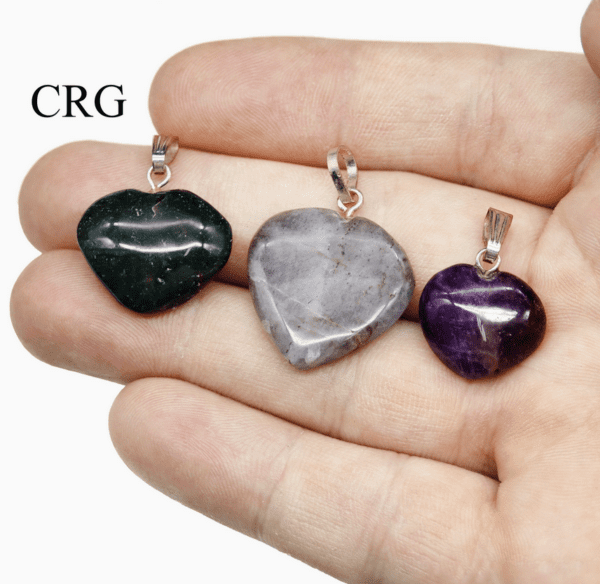 Gemstone Small Heart Pendant