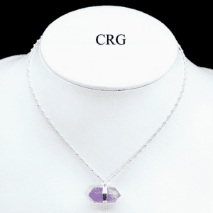 Silver Plated Amethyst Necklace - Image 1