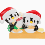 Penguin Family Baking Ornament - 2 3 Family Baking