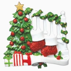<style id="wpforms-css-vars-0">
				#wpforms-0 {
				
			}
			</style> Dimensions: 4 x 0.5 x 4 in (10.2 x 1.3 x 10.2 cm) Celebrate the warmth of family this holiday season with our Bannister with Stockings Family Series Personalized Ornament – 2. Featuring a festive staircase decorated with five personalized stockings, this ornament is the perfect way to showcase each member of your family in a charming holiday design. Crafted with bright holiday colors and cheerful details, each stocking can be customized with a name, making it a meaningful keepsake that reflects your family’s unique holiday traditions. The lightweight, durable design ensures it hangs beautifully on your Christmas tree year after year.