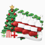 [wpforms id="26660" title="true"] Dimensions: 4 x 0.5 x 4 in (10.2 x 1.3 x 10.2 cm) Celebrate the warmth of family this holiday season with our Bannister with Stockings Family Series Personalized Ornament – 7. Featuring a festive staircase decorated with five personalized stockings, this ornament is the perfect way to showcase each member of your family in a charming holiday design. Crafted with bright holiday colors and cheerful details, each stocking can be customized with a name, making it a meaningful keepsake that reflects your family’s unique holiday traditions. The lightweight, durable design ensures it hangs beautifully on your Christmas tree year after year.