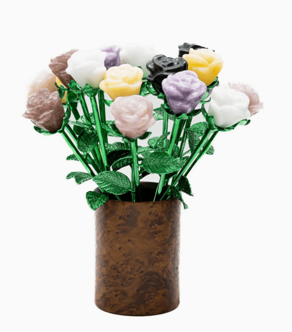 Carved Gemstone Rose