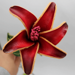 Leather Flower Lily Flower - Image 1