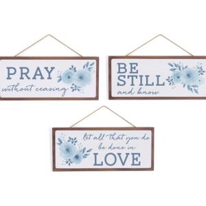 Wall Hanging Blue Florals 1 Wall Hanging Blue Florals - Image 1