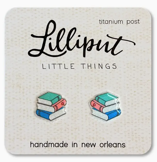 Book Stack Earrings