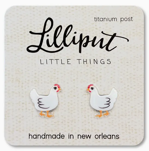 Chicken Earrings