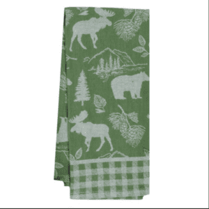 Pinecone Trail Tea Towel - Image 1