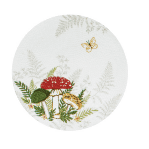 Botanical Mushroom Braided Placemat - Image 1