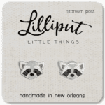 Raccoon Earrings