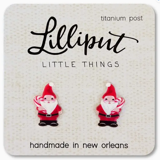 Santa Gnome Earrings