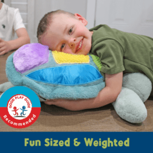 MEAVIA Weighted Sensory Lap Pad Sea Turtle Plush, Stuffed Turtle Toy with Detachable Lap Pillow, FEELix Collection - Image 4