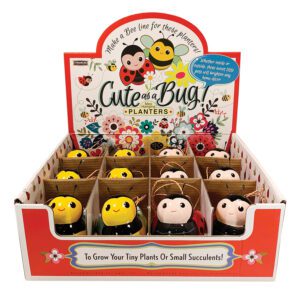 Mini Bee & Ladybug Hanging Planter - Image 1