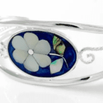 Handcrafted Inlaid Bracelets in Silver