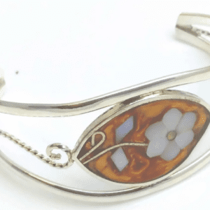 Handcrafted Inlaid Bracelets in Silver
