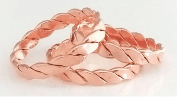 Braided Pure Copper Rings