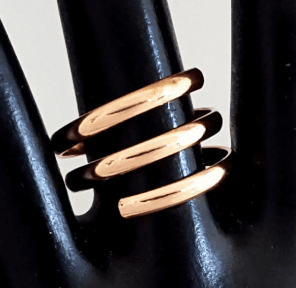 Art Deco Pure Copper Rings