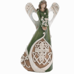 Woodcut Irish Angel