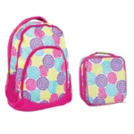 Flower Power Backpack Lunchbag Set