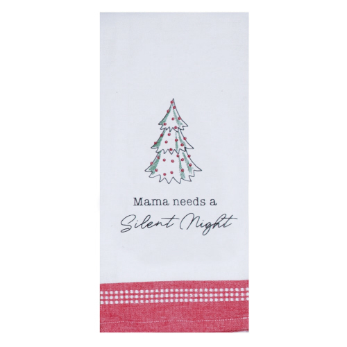 SILENT NIGHT TEA TOWEL