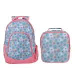 Starburst Pink Backpack Lunchbag Set