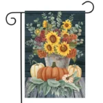 Sunflowers and Hydrangeas Garden Flag
