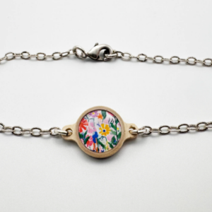 Tap to Pray -Survivor Series Bracelet - Silver + Wildflowers - Image 1