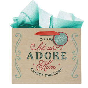 Let Us Adore Him Large Landscape Gift Bag - Image 1