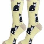 Cat, Black & White Full Body Socks 3 631384642779