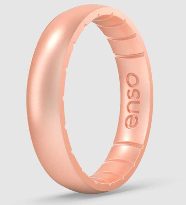 Elements Classic Thin Silicone Ring - Rose Gold